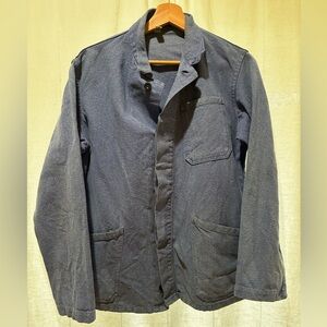 Sanfor vintage marbled-Blue Denim Chore Coat